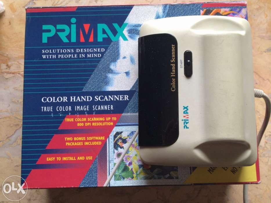 Scanner de mão Primax, porta série RS232