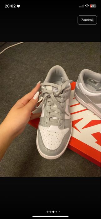 Nike dunk low smoke grey 38