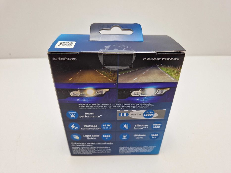 Żarówki samochodowe led Philips ultinon PRO6000 boost HL GEN2 P43-T-38