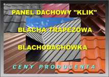 Panel dachowy "klik – na rąbek"  producent dostawa gratis promocja