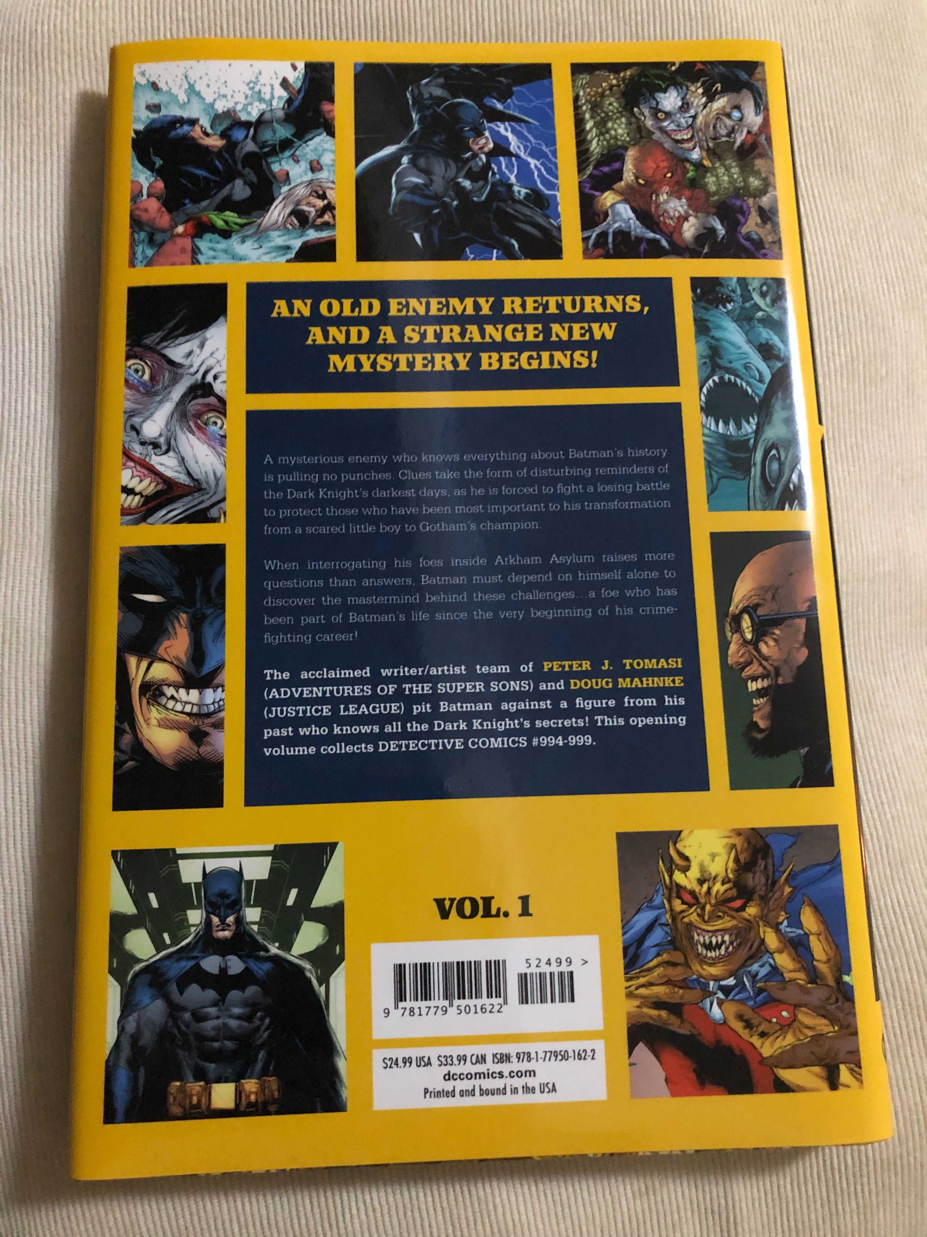 Batman Detective Comics Mythology by Peter J. Tomasi e Doug Mahnke HC