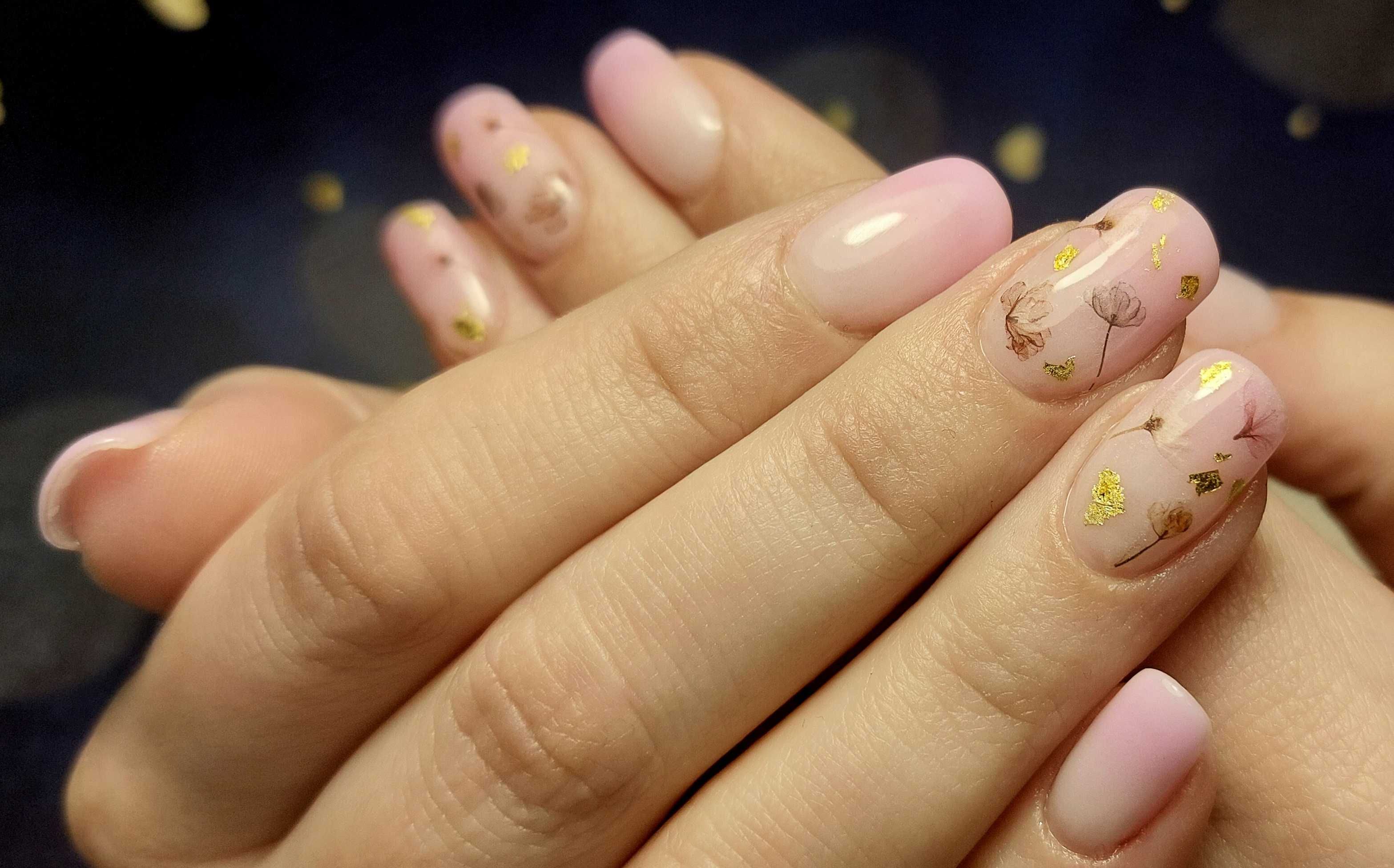 Manicure tytanowy/proszkowy trwałość 4 tyg!