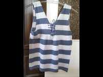 Top bluzka w pasy rozmiar M