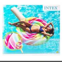 Intex.Надувной пляжный матрас, плот "Леденец" 208х135 см