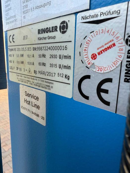 Odciąg pyłu , odpylacz , wyciąg Ringler