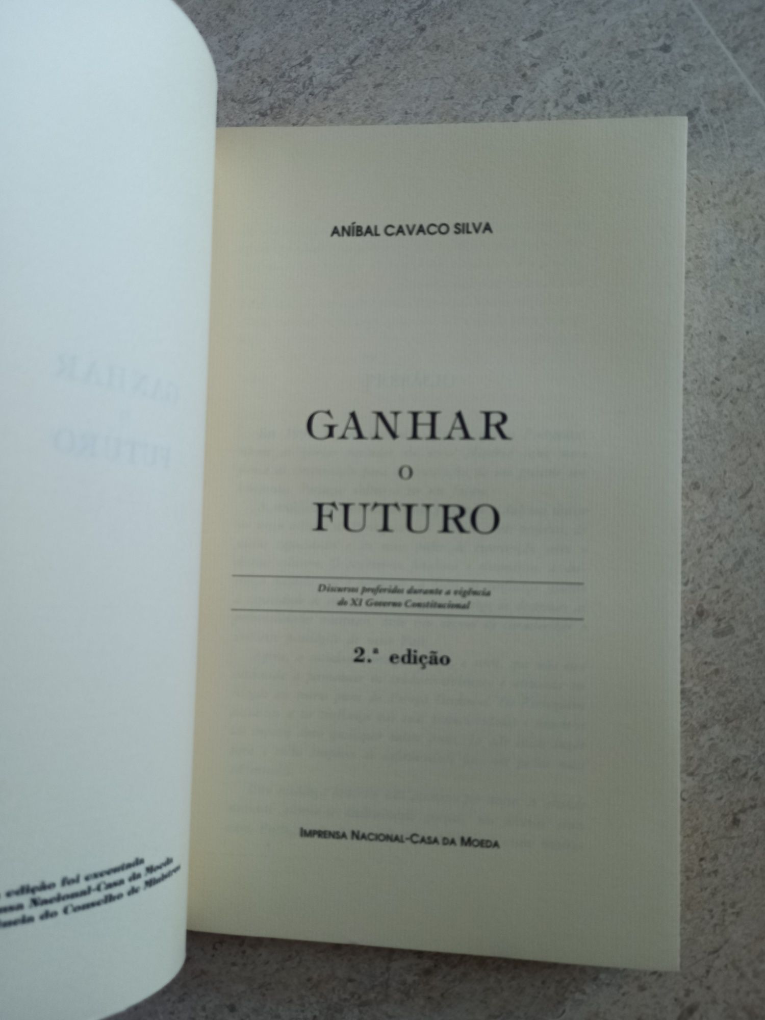 Ganhar o Futuro, Aníbal Cavaco Silva