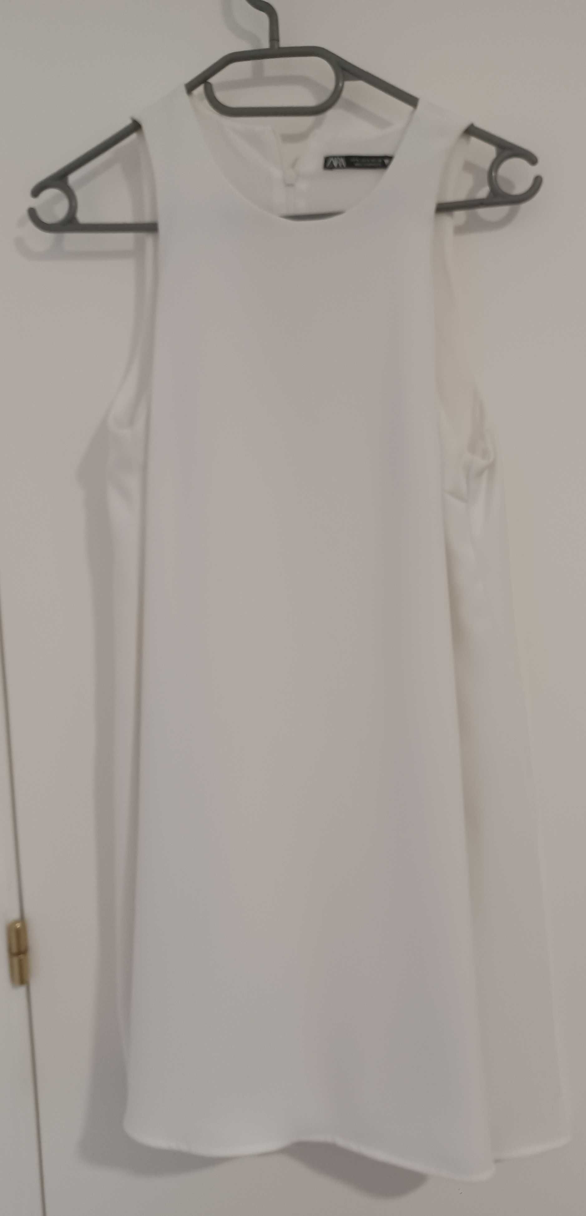 Vestido Calção - Zara - Branco - Mulher - S - Como Novo