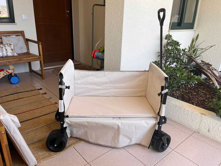 Carrinho Dobrável VEVOR 2-em-1 – Novo, Nunca Usado, Capacidade 258 kg