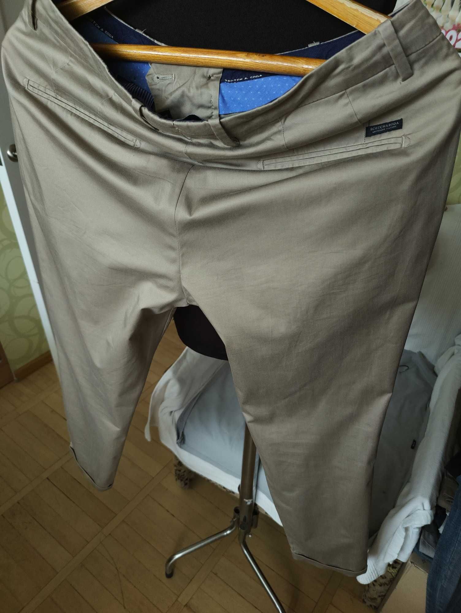 Джинсы (chino Scotch&Soda Blake Дания w32 stretch beidge.