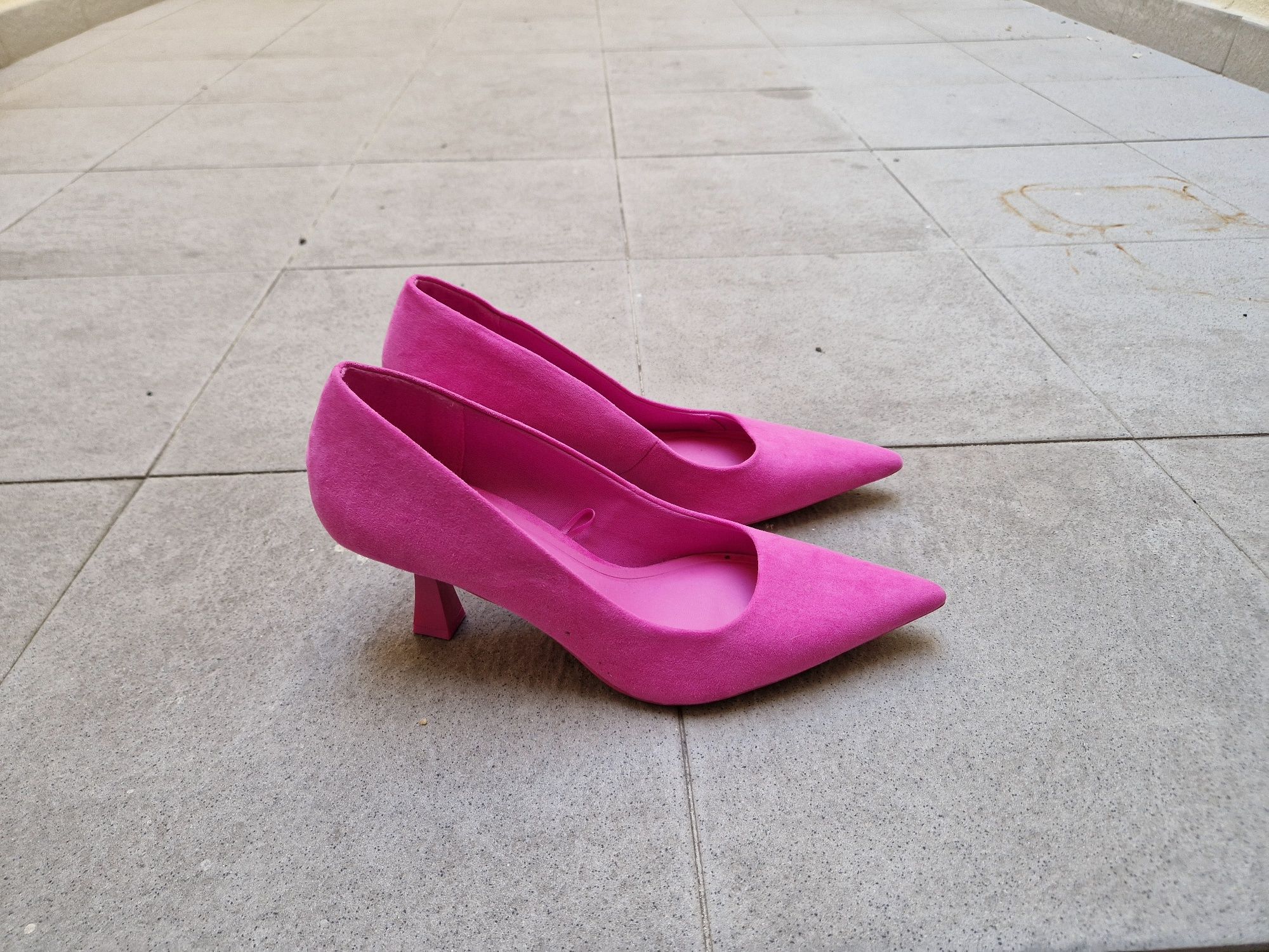 Sapato alto rosa fuscia lefties