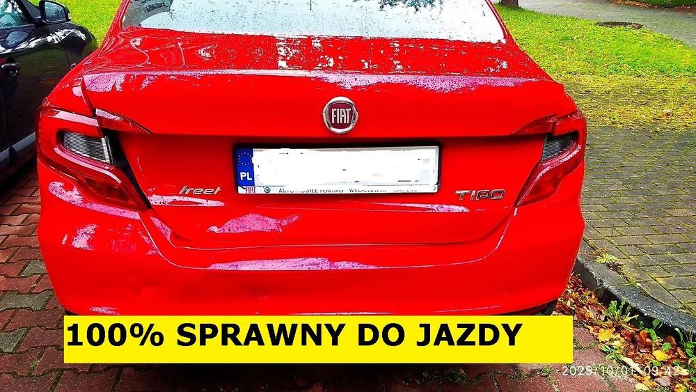 Fiat Tipo 1,4- 16V Salon Polska, uszkodzony tył, 100% sprawny OKAZJA