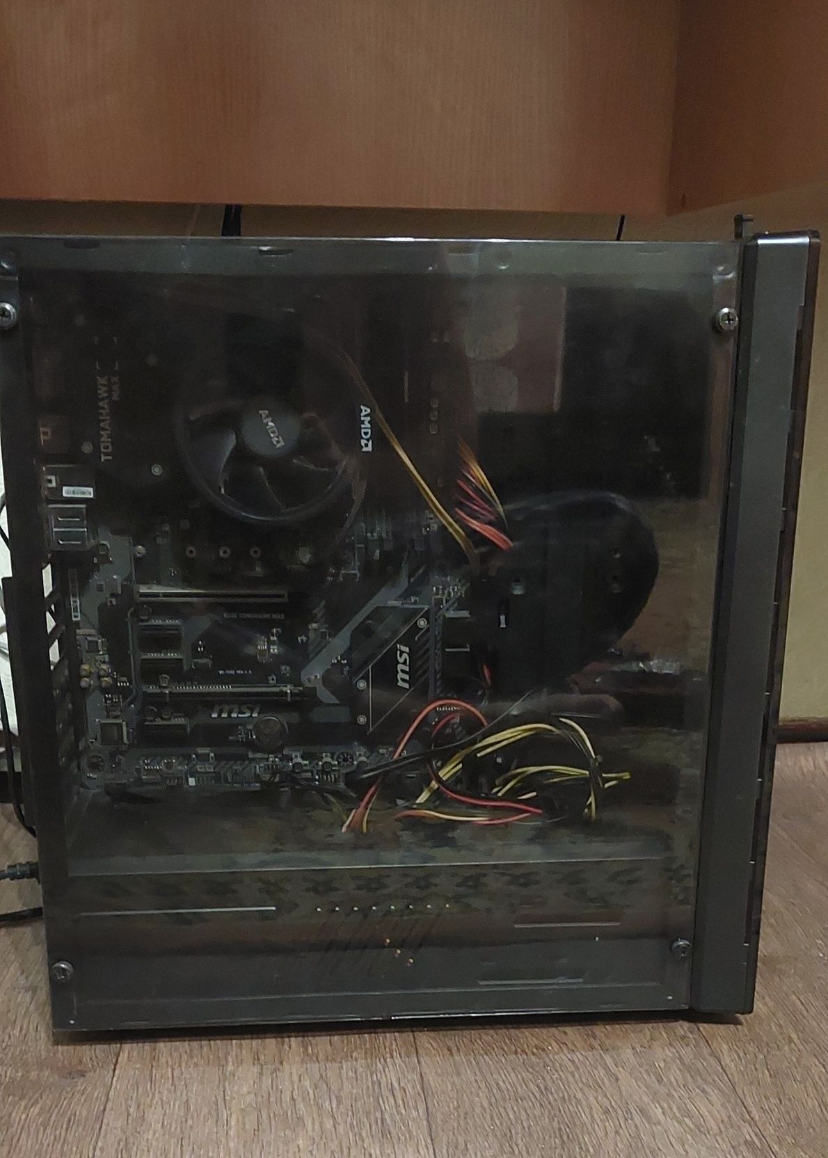 Компьютер ryzen 5 3400g, (rx 570 4gb) , 256 ssd, msi b450 Tomahawk max
