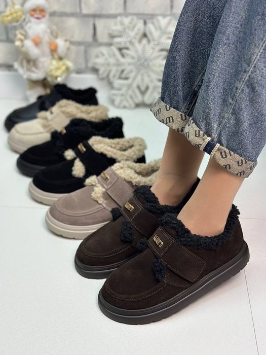 Жіночі шкіряні зимові анатомічні черевики в кольорах