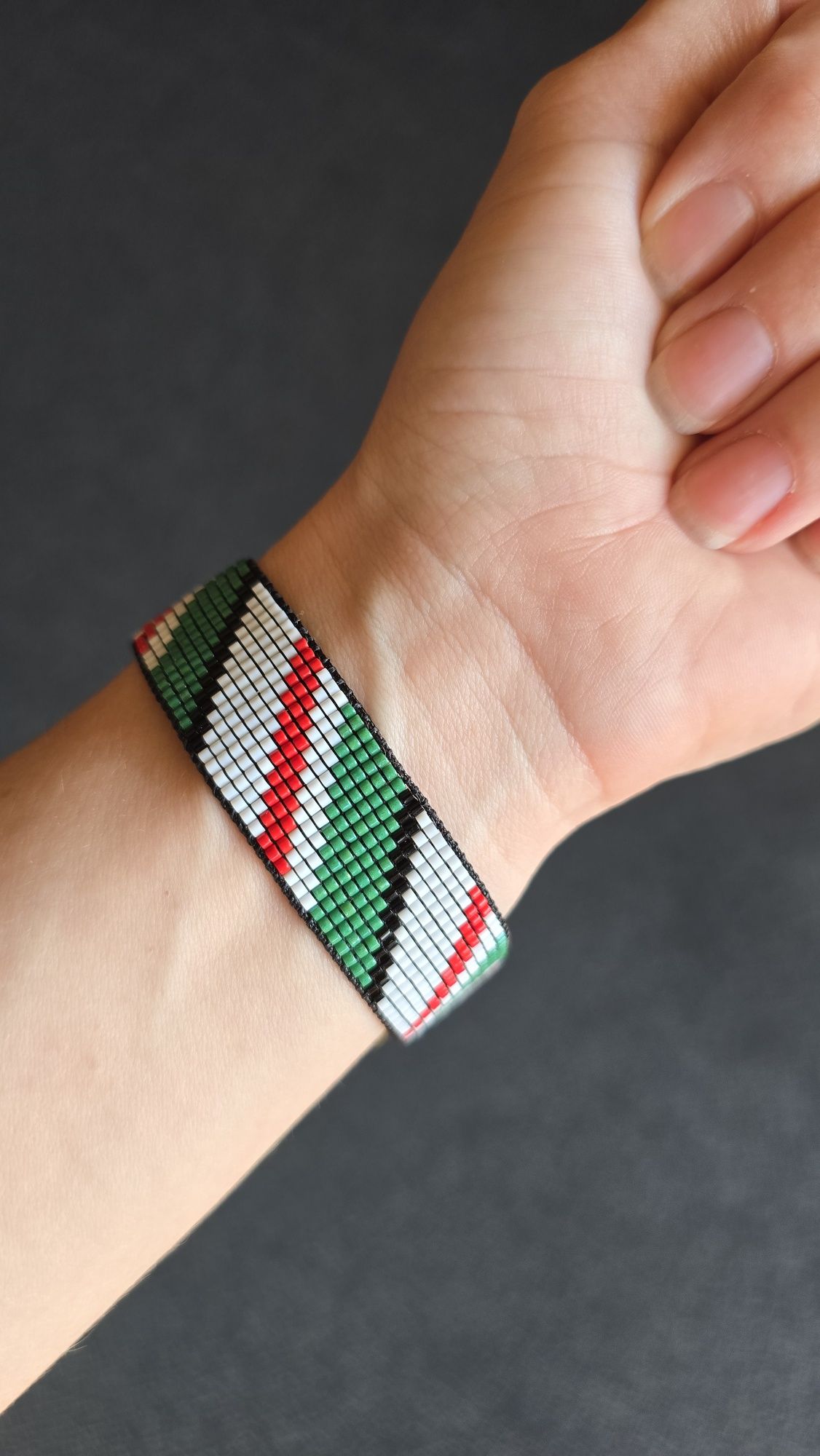 Bransoletka z koralików Legia Warszawa