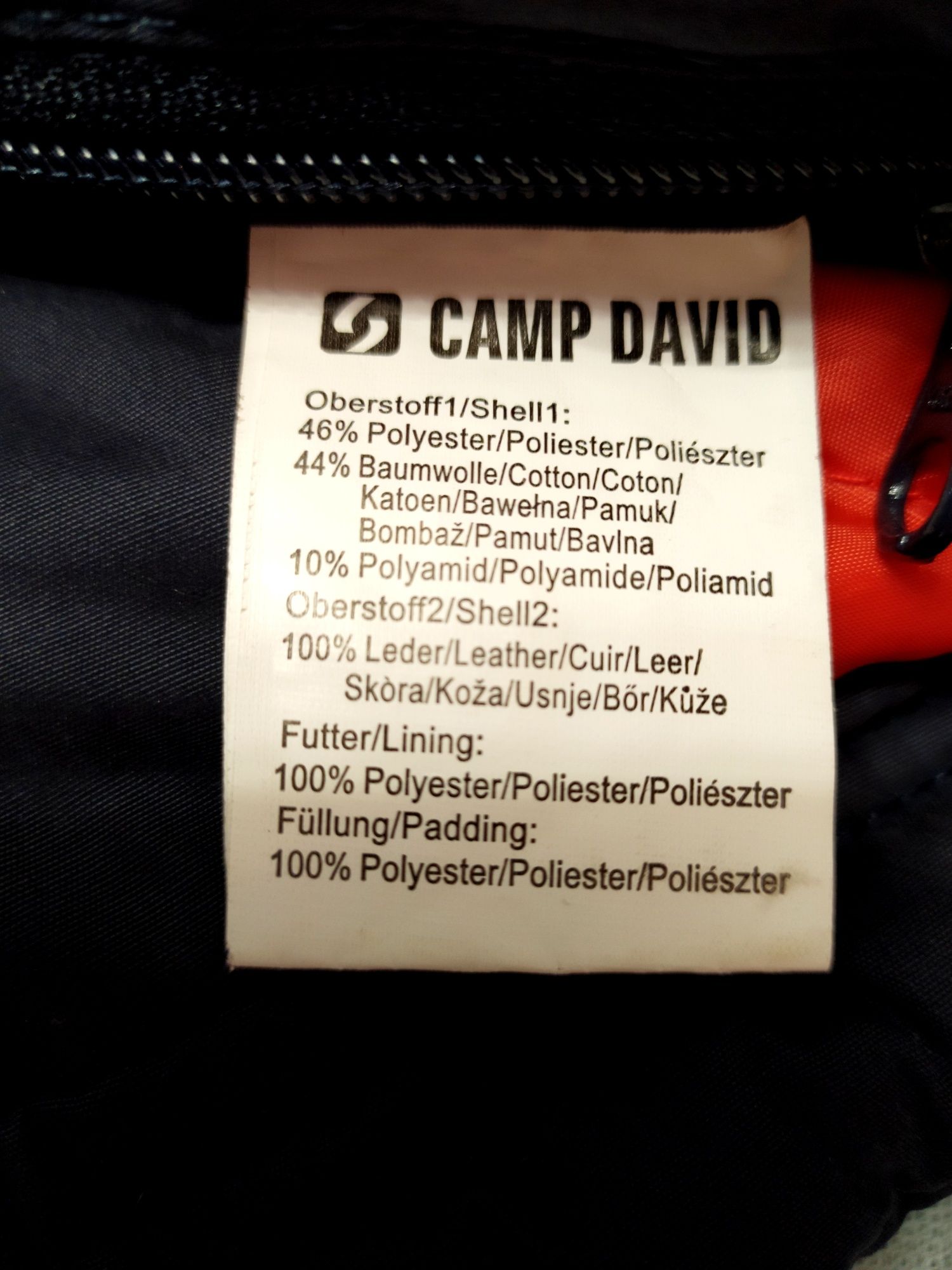 Жилет утепленный с кожаными вставками Camp David, р.L, 50-52