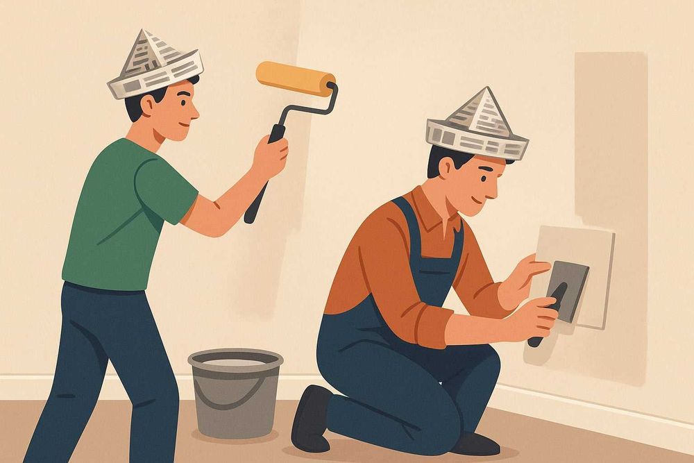 Płytki gładzie malowanie ściany GK sufity panele rozbiórki [KUJ-POM]