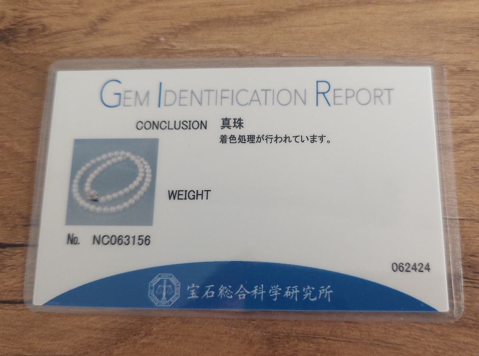 Naszyjnik i kolczyki z perłami, unikalny kolor