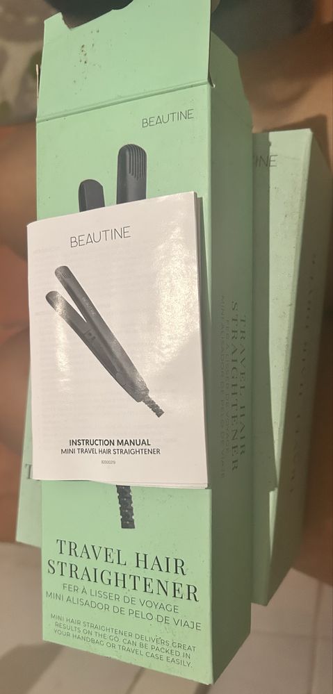 Prancha de cabelo e secador
