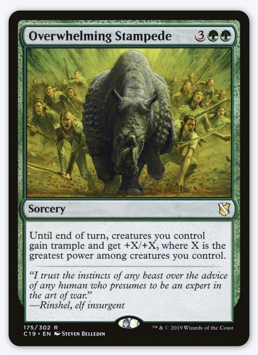 Karta Overwhelming Stampede Magic the Gathering