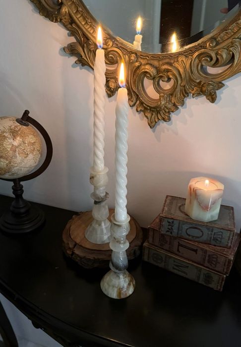 Підсвічники з натурального каменю Мексика