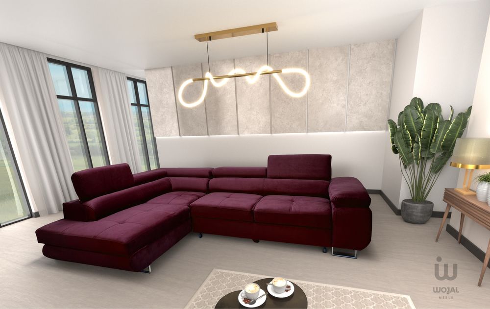 Naroznik Antol od producent/pojemnik/funkcja spania/regulowane zaglowk