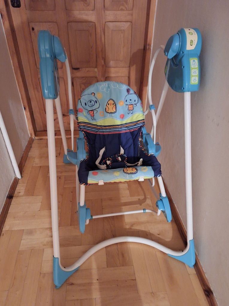 Huśtawka Leżaczek Bujaczek Fisher Price Swing N Rocker  3 w 1