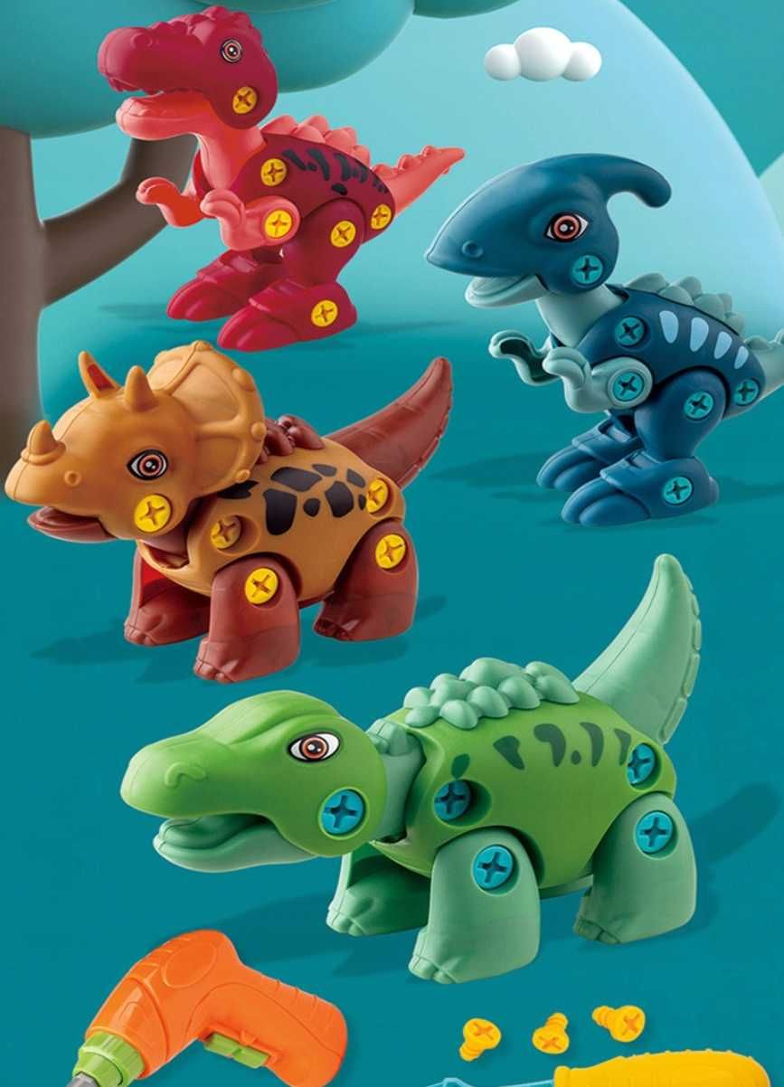Dinozaur KONSTRUKCYJNY DO SKRĘCANIA DIY Demontaż i montaż zabawka