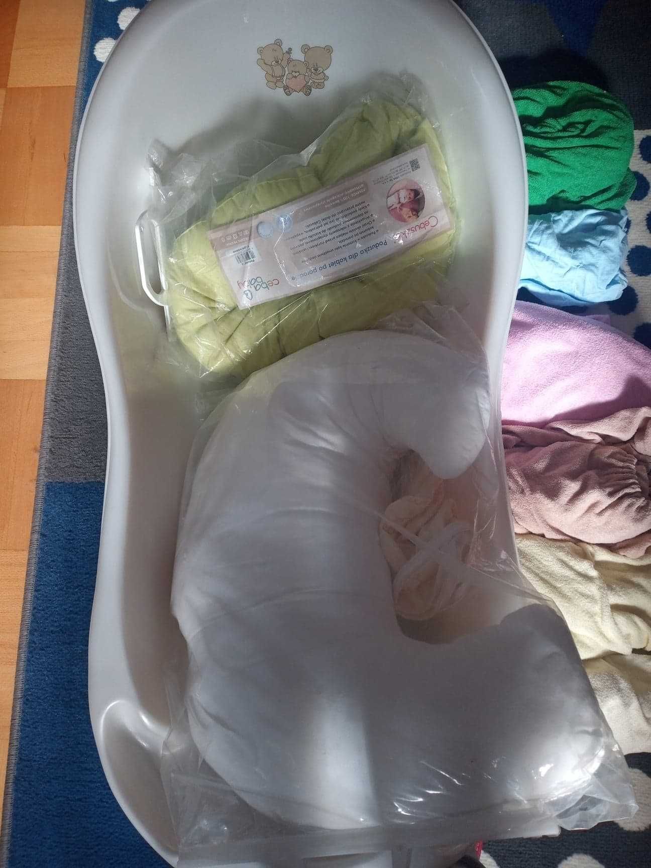 łóżeczko dziecięce BOCIAN + wanienka + akcesoria