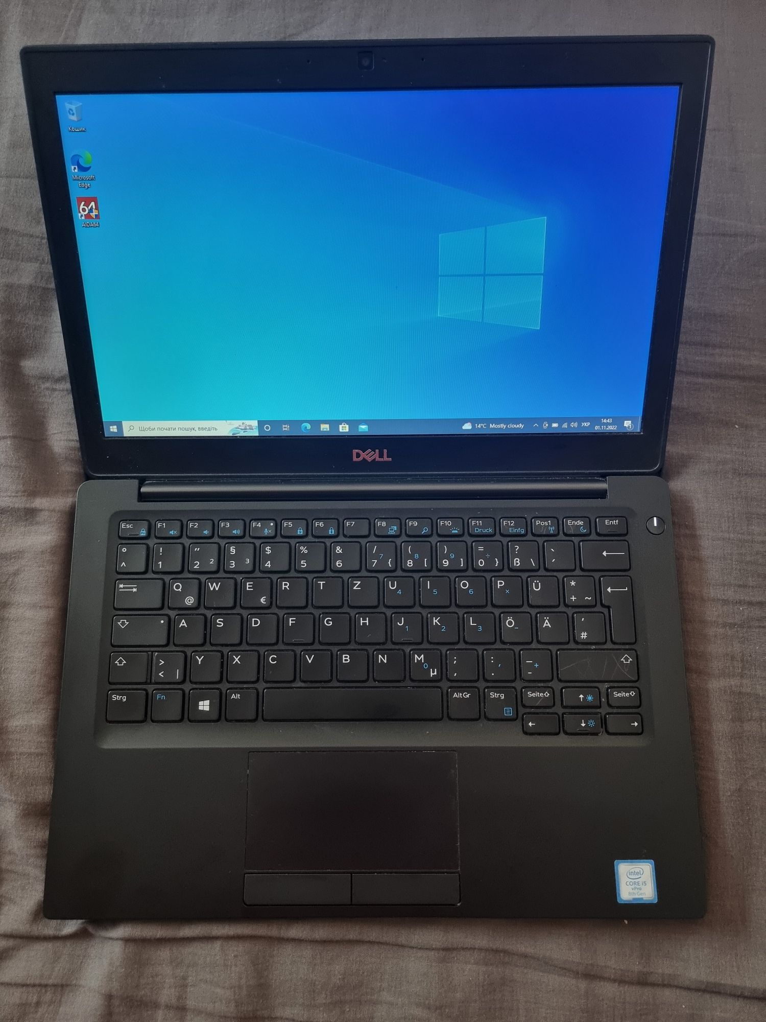 DELL Latitude E7290 12.5" HD Core i5-8250U 8GB SSD 128GB ультрабук