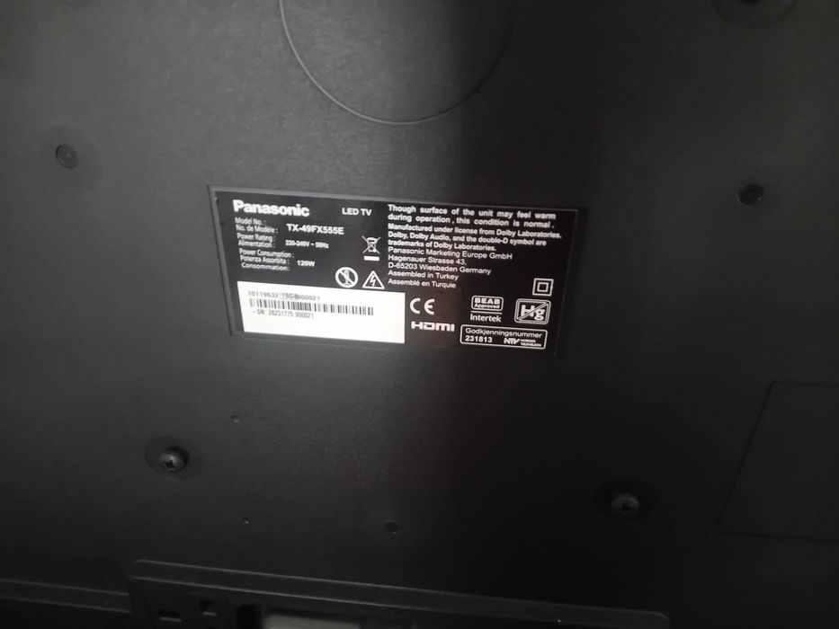 TV Led Panasonic TX-49FX555E como nova