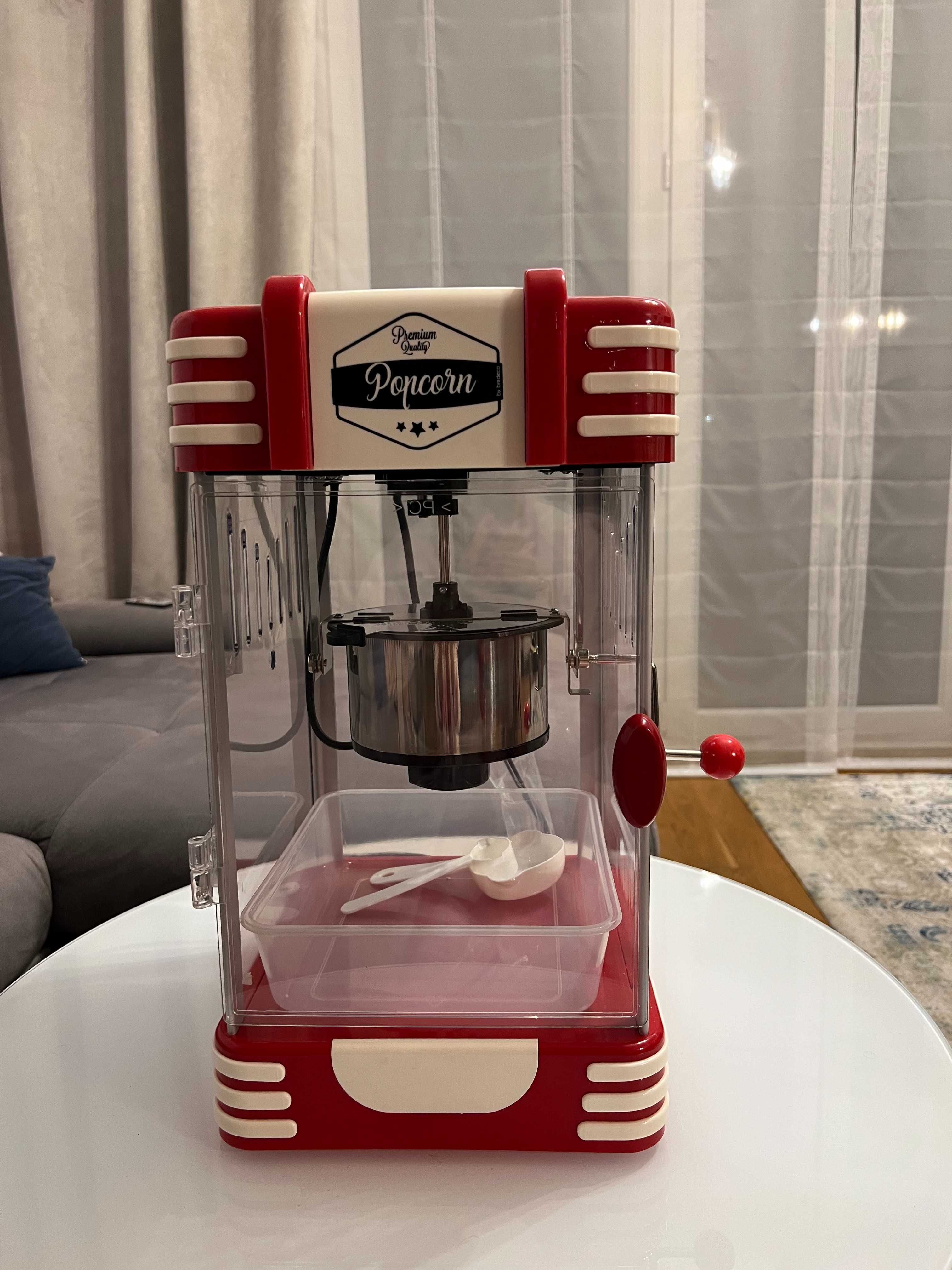 Domowa maszyna do robienia popcornu RETRO Bredeco BCPK-300-WR 300W