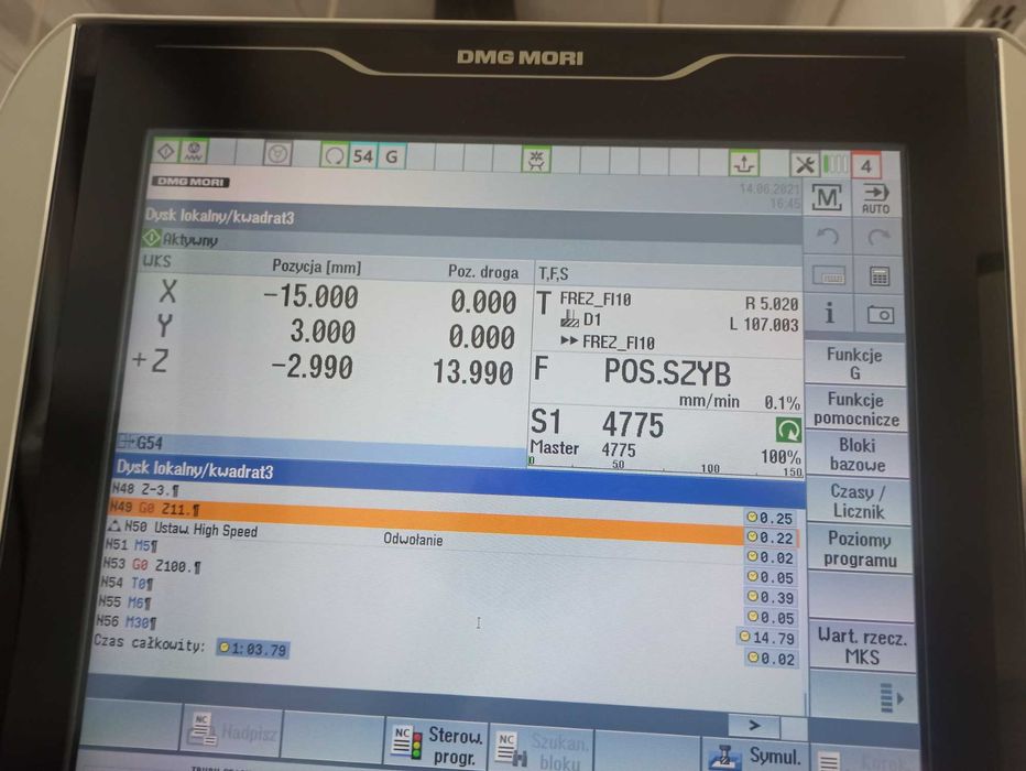 Kurs operatora frezarki CNC z programowaniem CAM