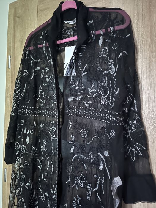 Zara tunika sukienka tiul haft M L NOWA