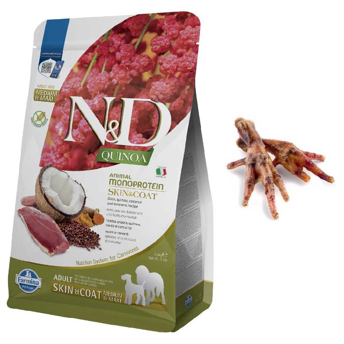 Farmina Dog N&D Quinoa Skin & Coat Adult Medium & Maxi duck 2,5 kg
