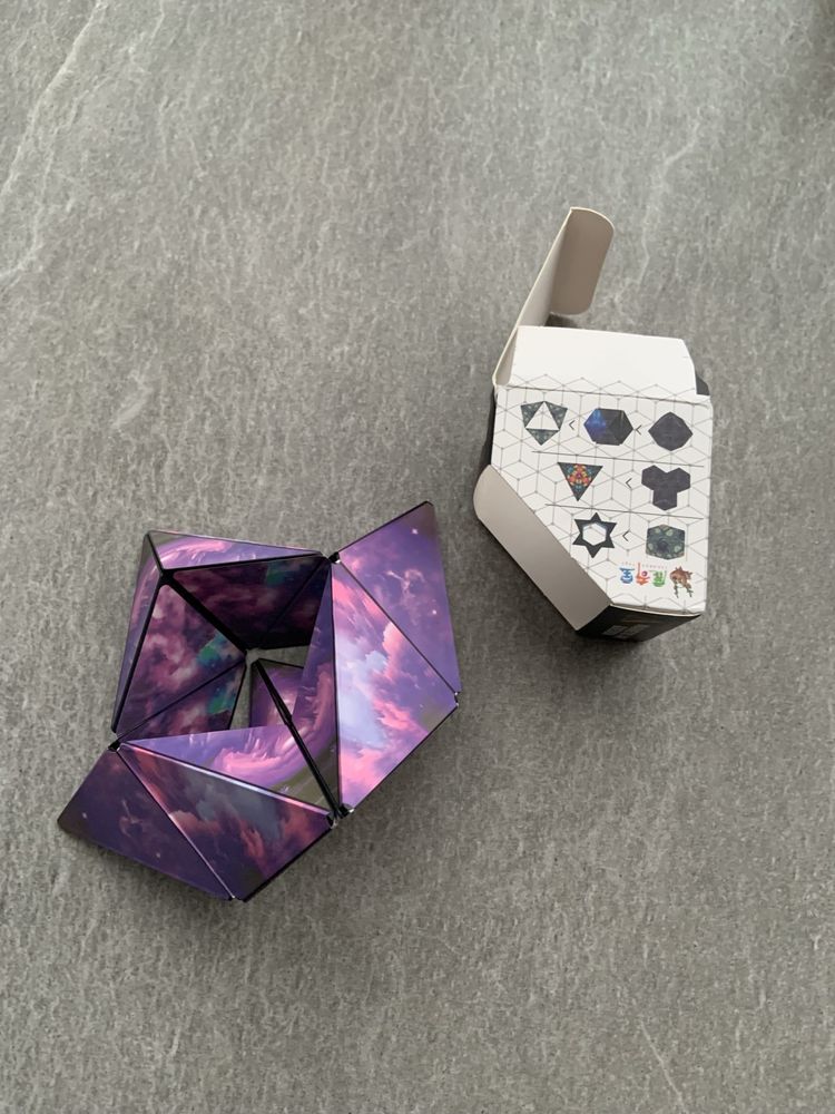 Куб головоломка трансформер 3D Magnetic Magic Cube фіолетовий