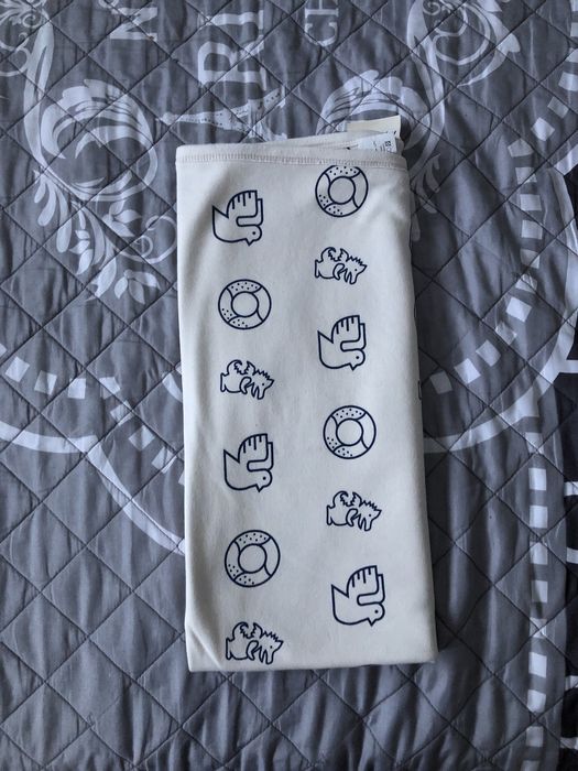 Kocyk krakowski jasny bawełniany polska produkcja