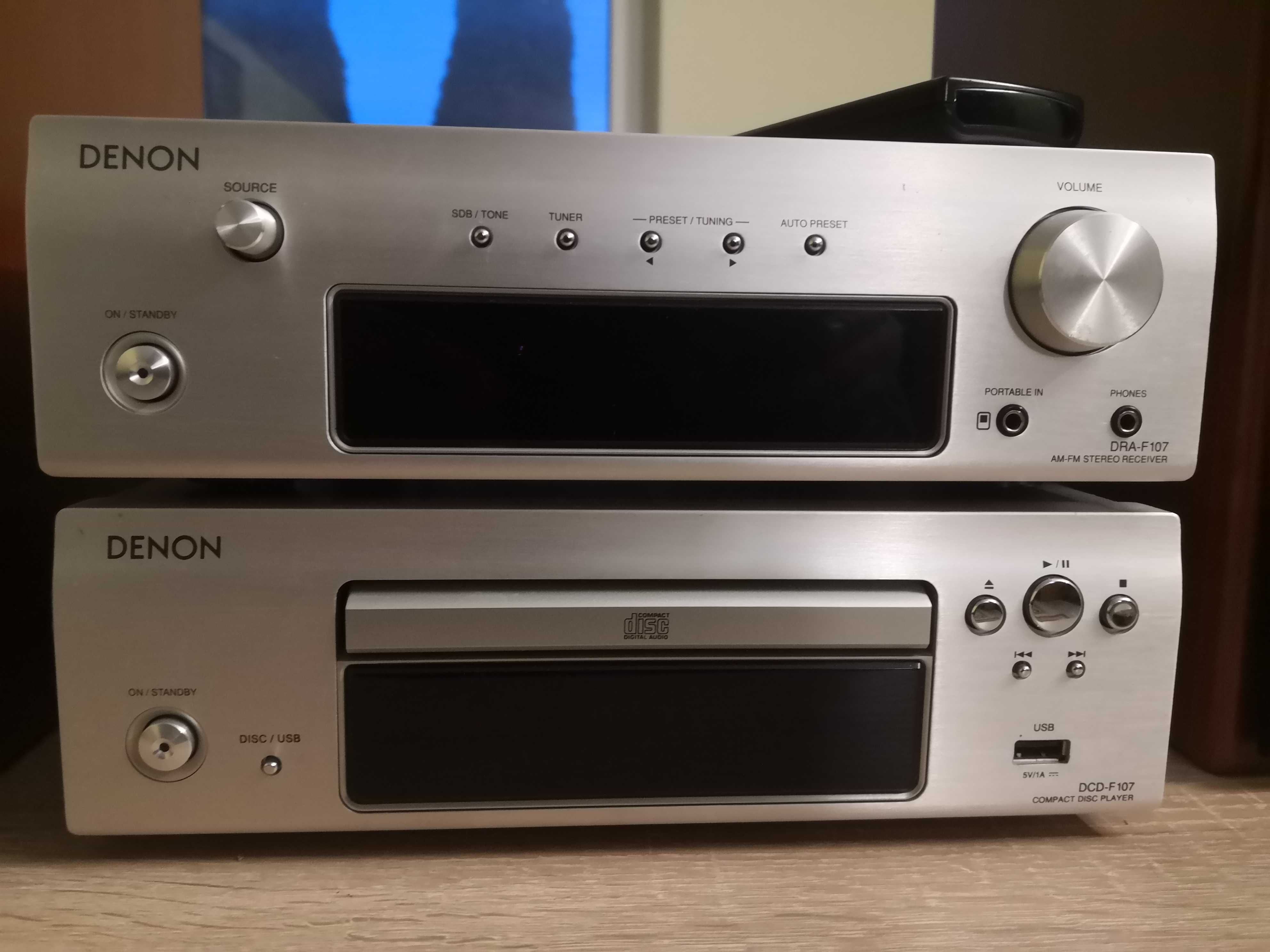 Amplituner Denon df 107 zestaw