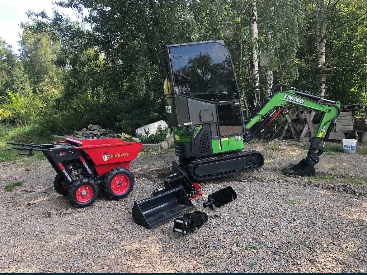 Wynajem Minikoparki 1t bez operatora + taczka spalinowa 120 zł / dzień