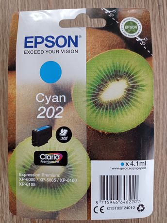 Картридж EPSON Cyan 202  Expression Premium XP-6000-6005/XP 6100-6105
