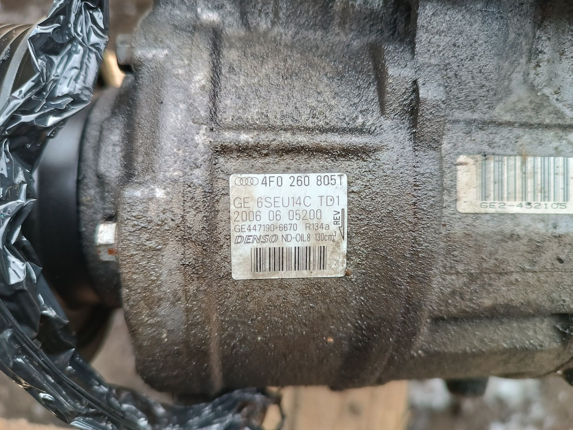 Sprężarka klimatyzacji audi A6 C6 2.0tdi 16v 140km 4f0,260,805t
