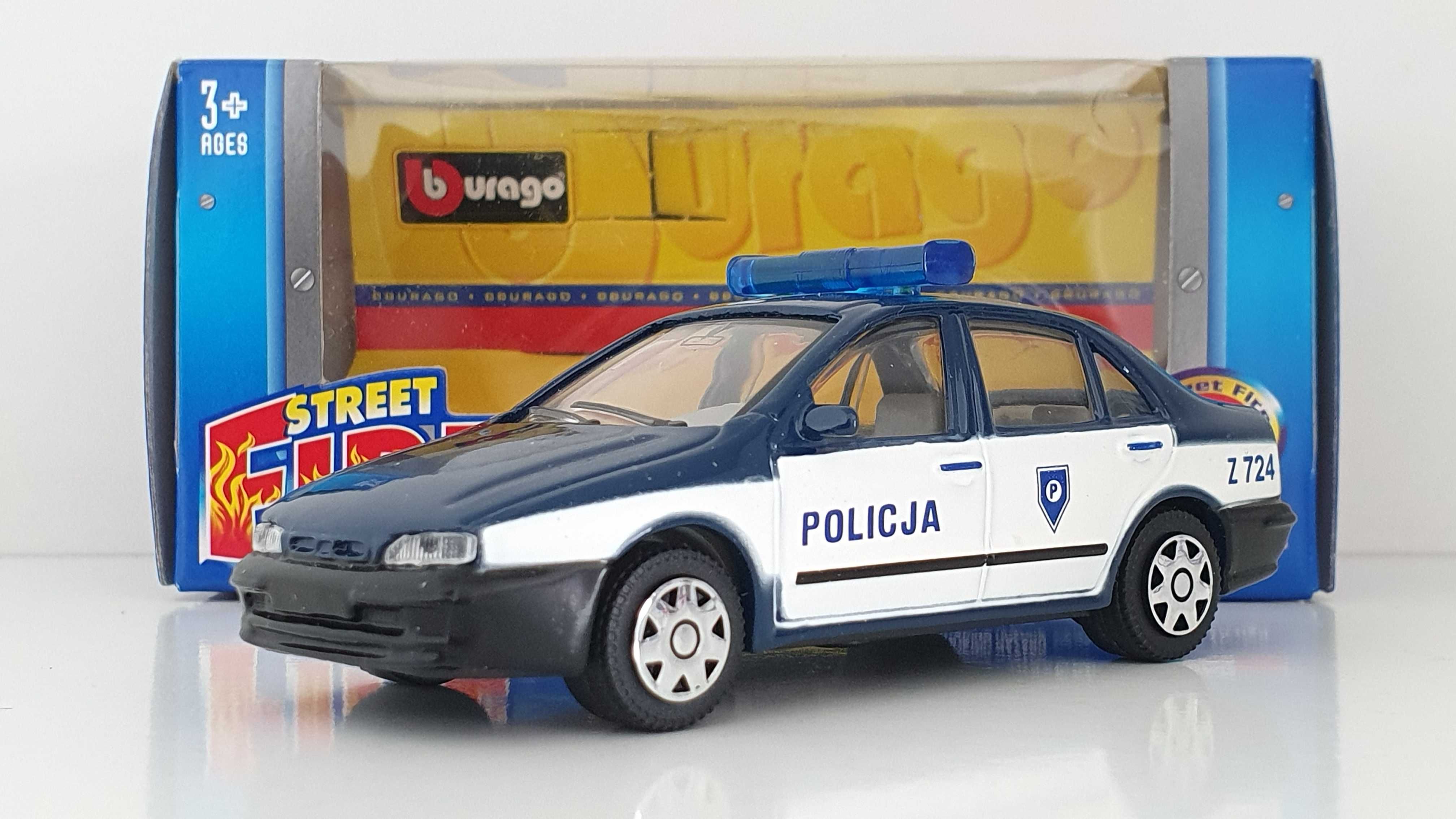 Fiat Marea Sedan Policja Bburago Burago 1:43