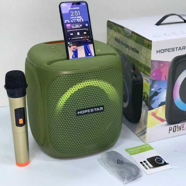 Bluetooth колонка с микрофоном Hopestar Party 100 БЕСПЛАТНАЯ ДОСТАВКА