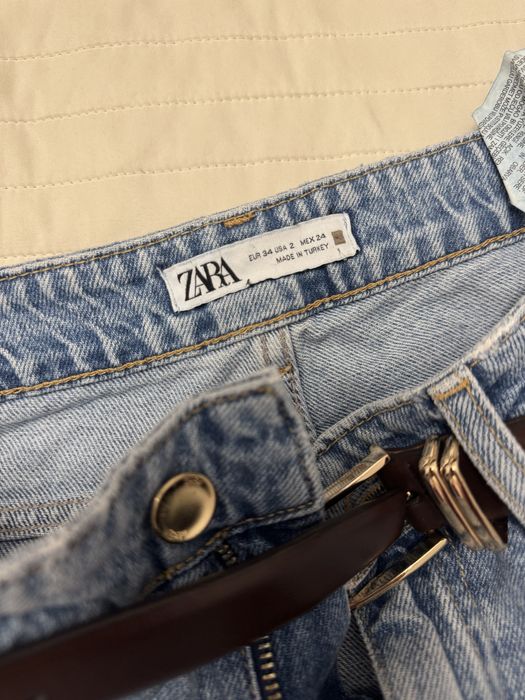 Джинси палаццо zara 34 блакитні брюки