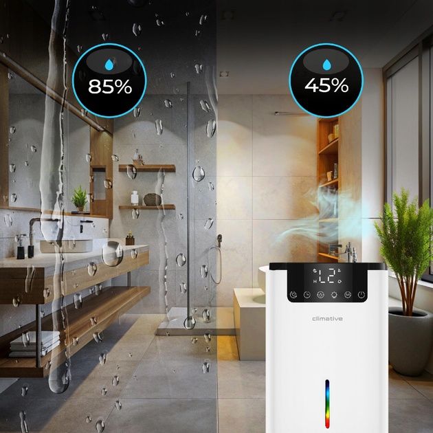 Осушувач повітря Dehumidifier D2. 2л 38 дБ таймер дисплей Білий