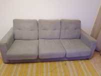 Sofá 3 lugares cinzento