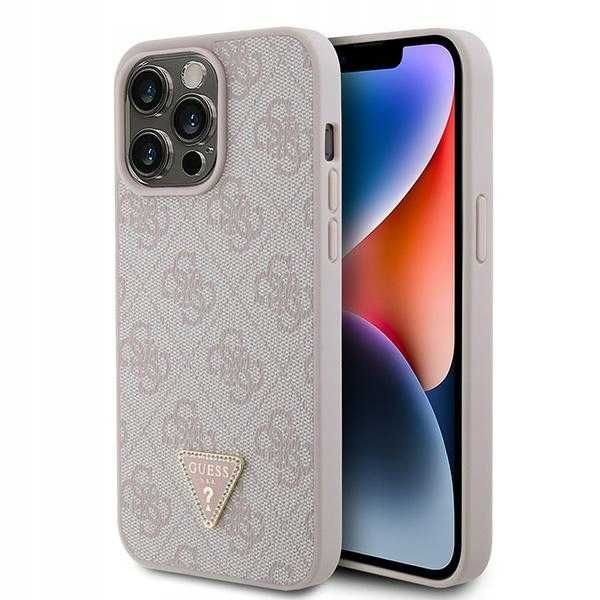 Guess etui pancerne iPhone 15 Pro Max oryginalne mocne kobiece różowy