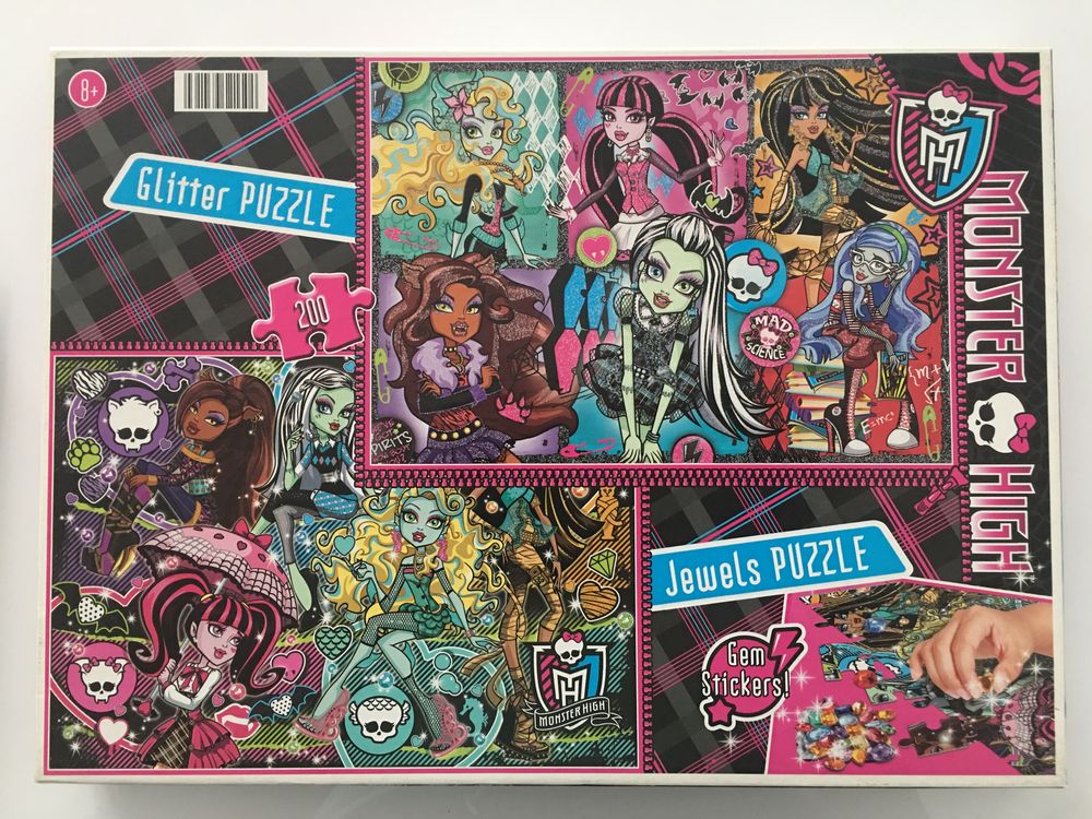 Puzzle Glitter Monster High 200 elementów