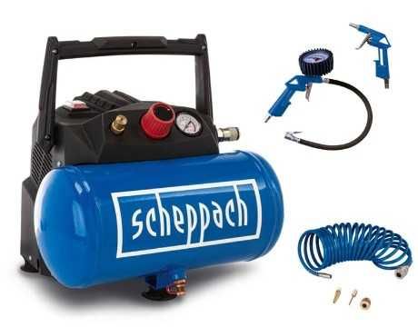Kompresor powietrza Scheppach HC06 8 bar bezolejowy 1
