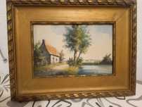 Quadro a óleo casa