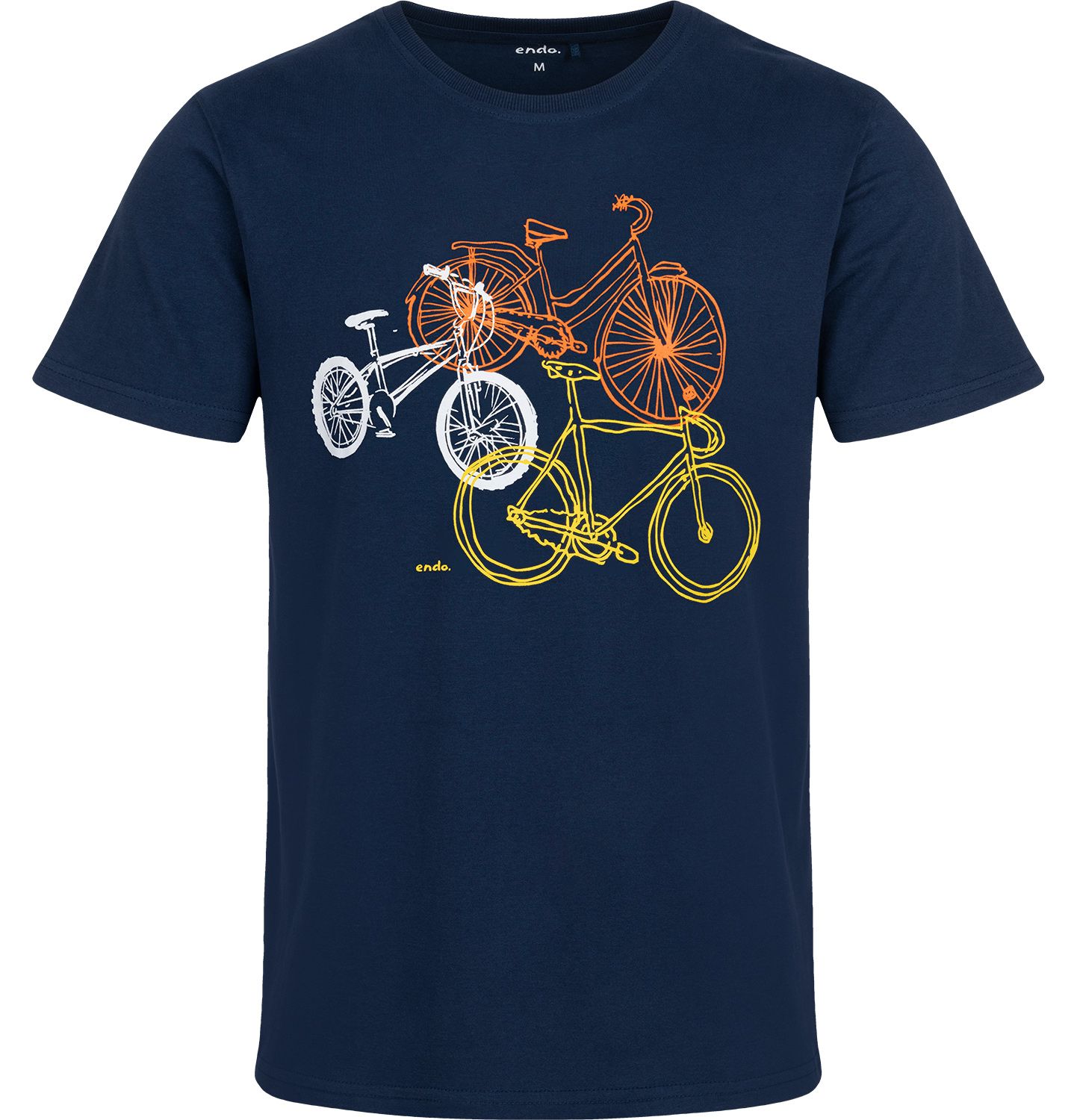 T-shirt Koszulka Męska  Bawełna z Rowerami  L z nadrukiem Endo